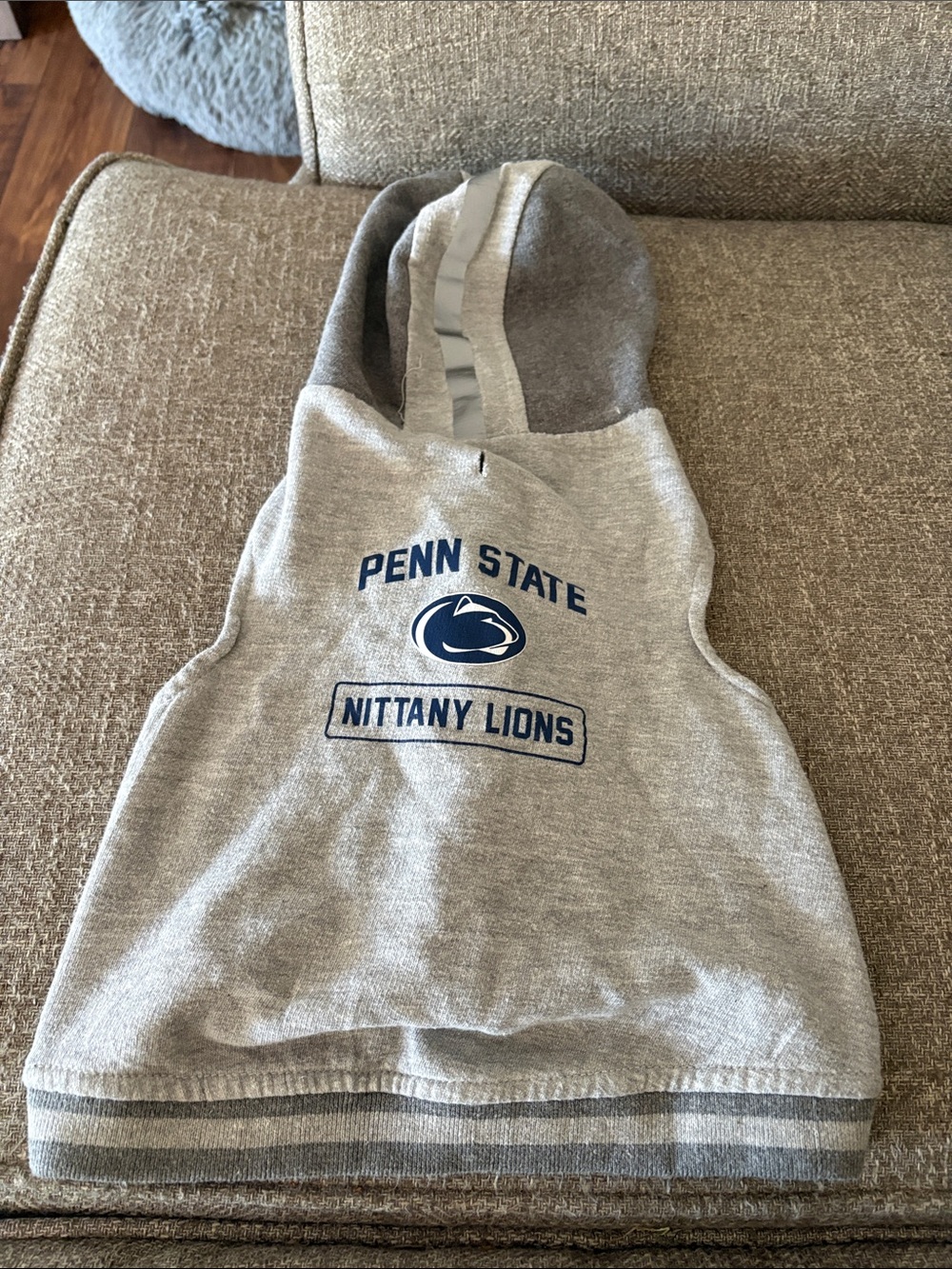 Penn State Nittany Lions Gray Pet Hoodie